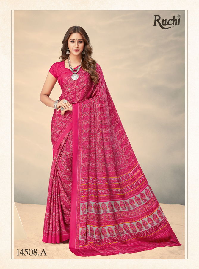 Ruchi Vivanta Silk Hit 10 Wholesale Printed Daily Wear Sarees